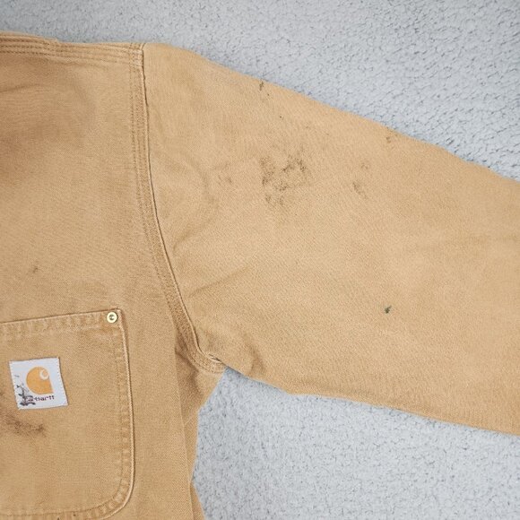 Vtg Carthartt Duck Chore Coat Jacket Unlined Blazer 80s Mens Small Workwear Barn - Picture 11 of 16